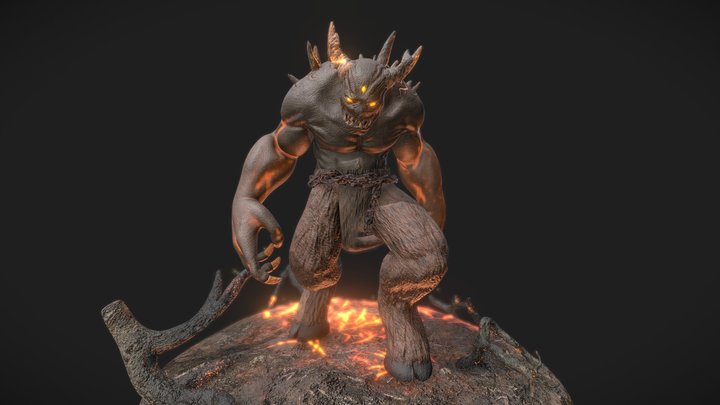 Lava Demon 3D Model
