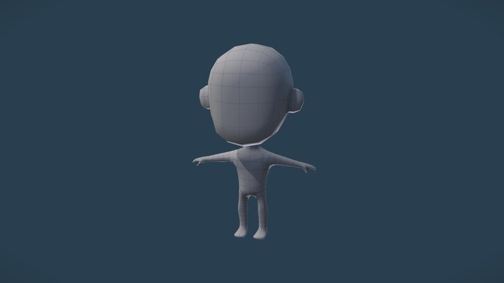 Basemesh | Mini stylized character 3D Model