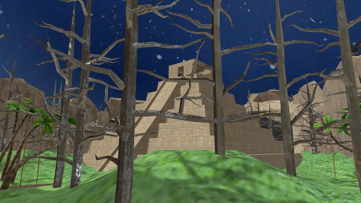 Gorilla Tag Jungle Temple Map 3D Model