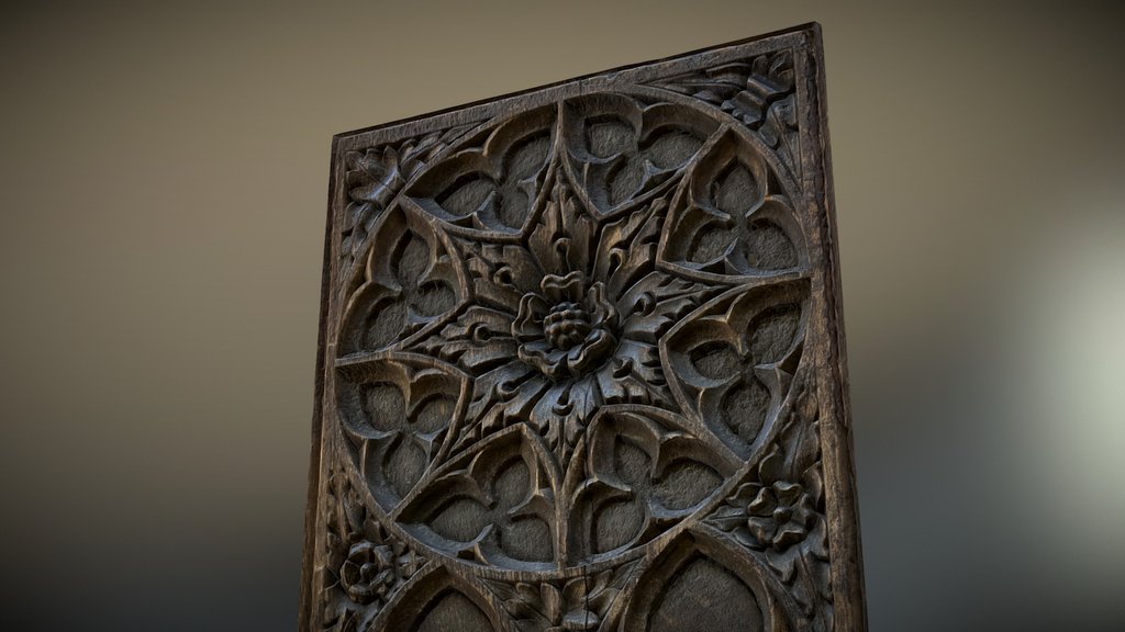 Pew End Carving, Bath Abbey UK