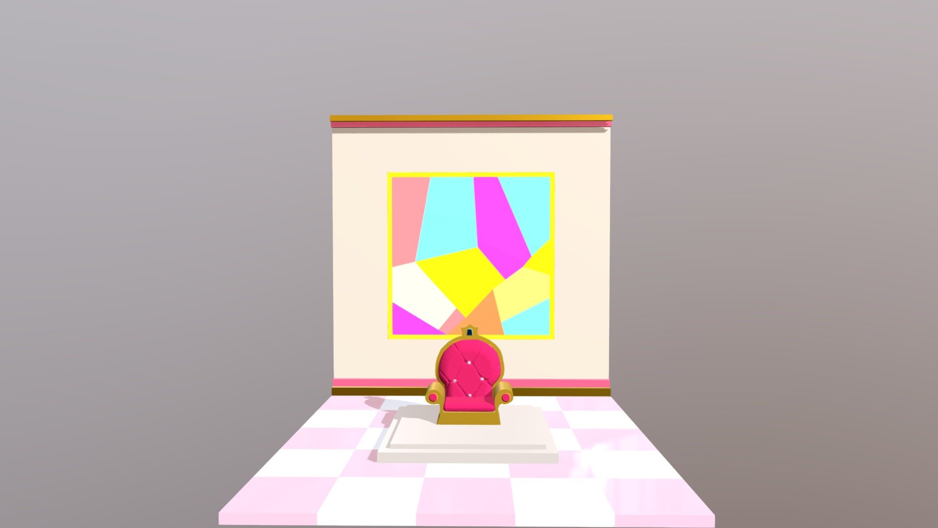 Peach Small Throne