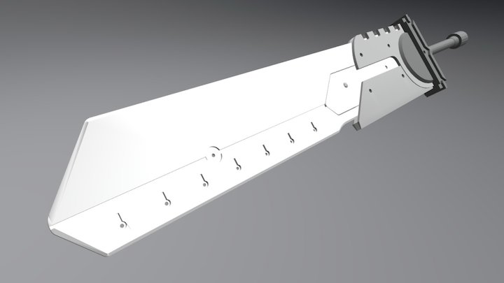 Generic Buster Sword 3D Model