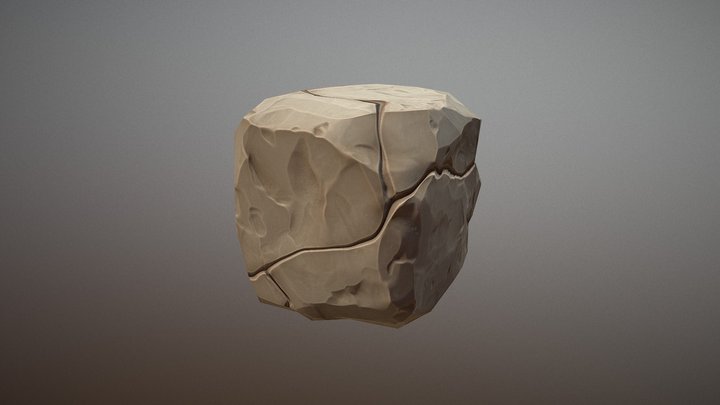 A Rock. 3D Model