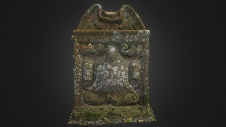 Headstone from Dryburgh Abbey burial ground 3D Model