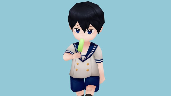 Free! Haruka Nendoroid ver 3D Model