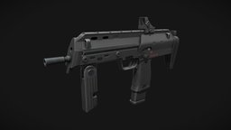 赤焰流光Mp7 - 3D model by AoTian [a0d0692] - Sketchfab