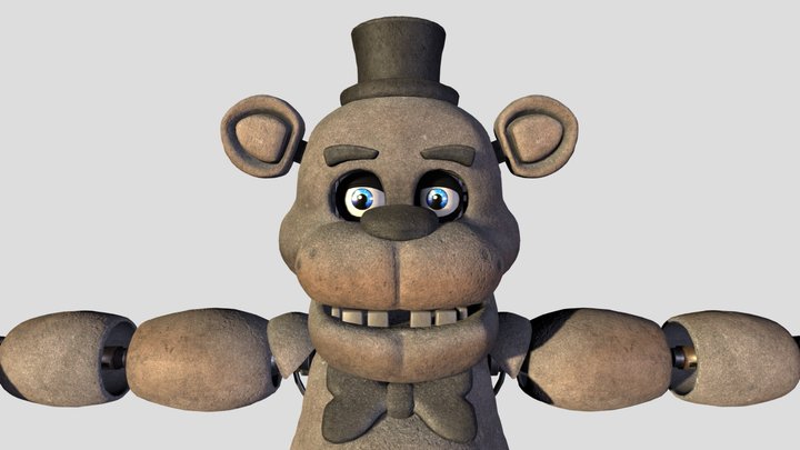 FNAF 1 dusty freddy + extra non dusty texture – Gratis 3D-model STL