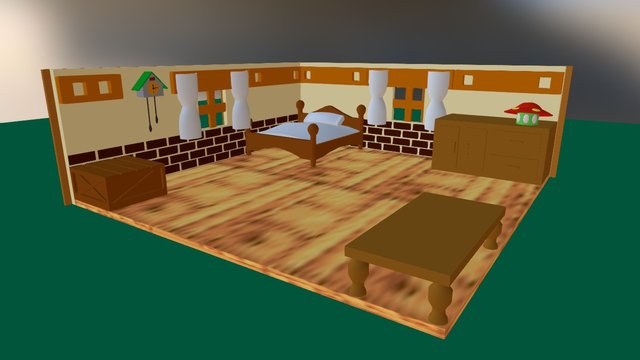 Pipe House Interior 3D Model