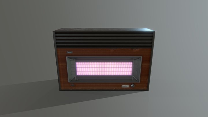 Rinnai RCE-318H Natural Gas Fan Heater. 3D Model