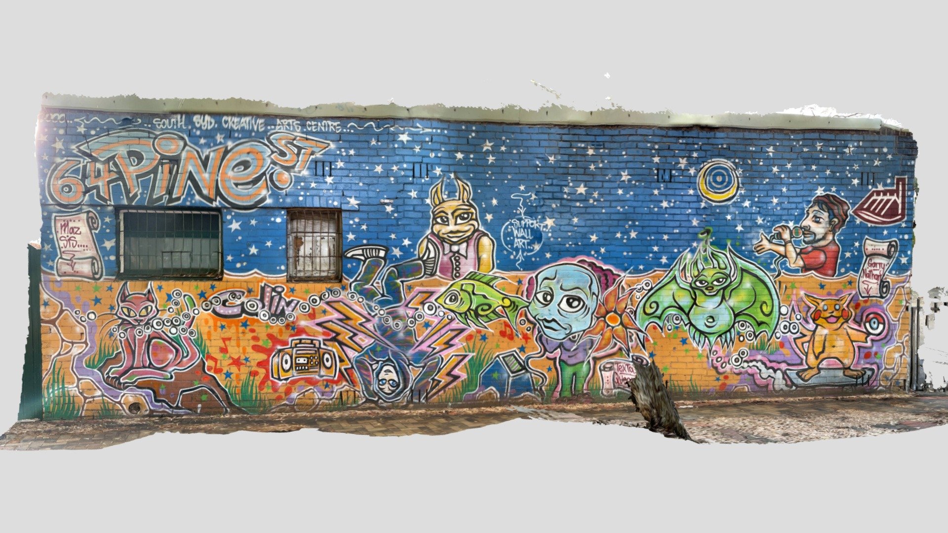 graffiti at pine street