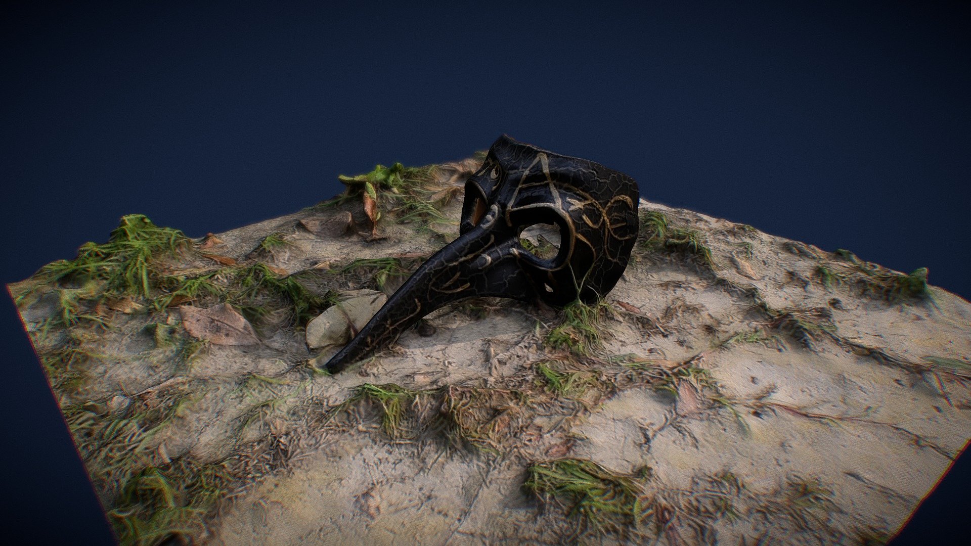 Plague Doctor Mask In The Dirt