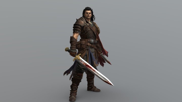 Valeros - warrior 3D Model