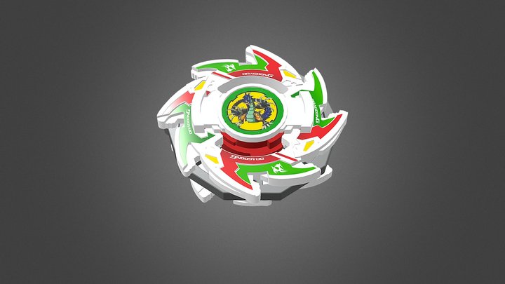 Beyblade Dragoon G (ドラグーンギャラクシー) - 3D model by