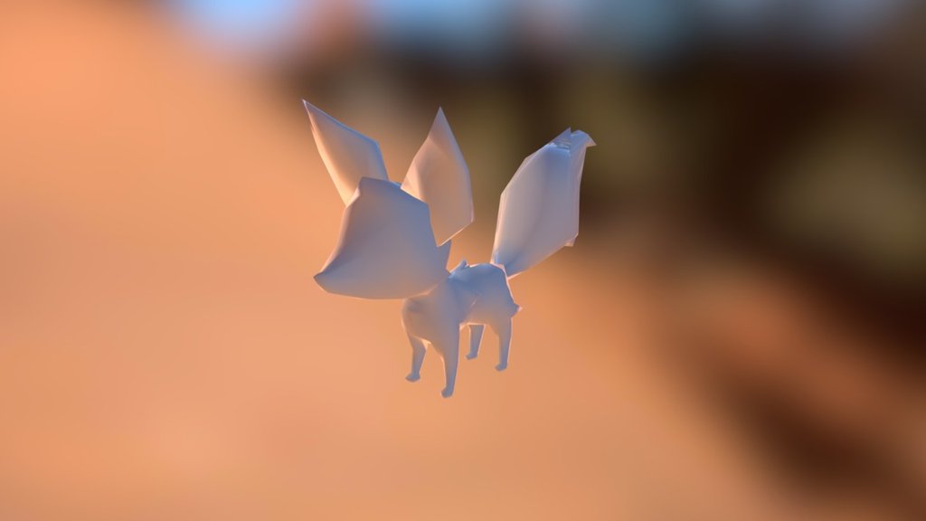 Chibi Fox low poly