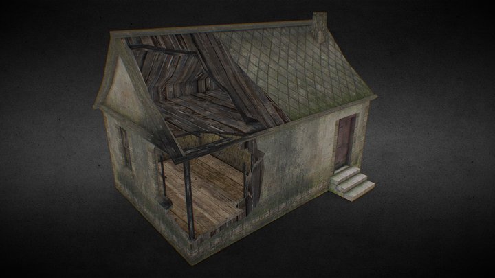 small_bombed_farm_building 3D Model