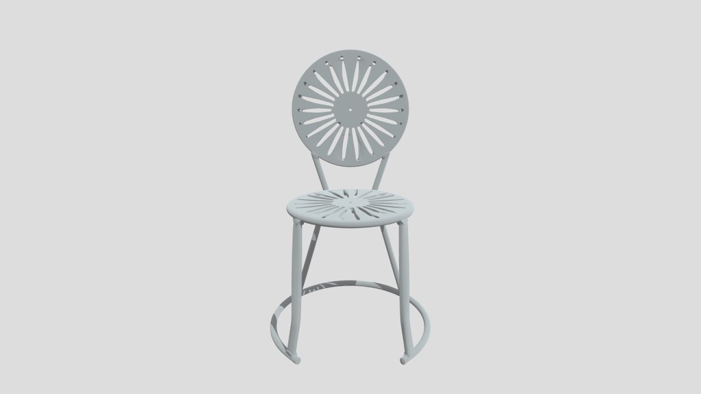 Red Sunburst Stool