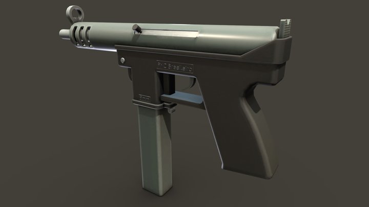 TAK-9 (Stylized Gun) 3D Model