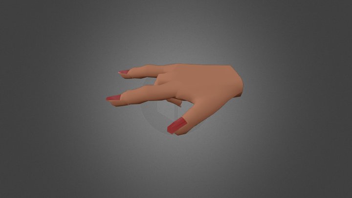 MANO 4 DEDOS 3D Model