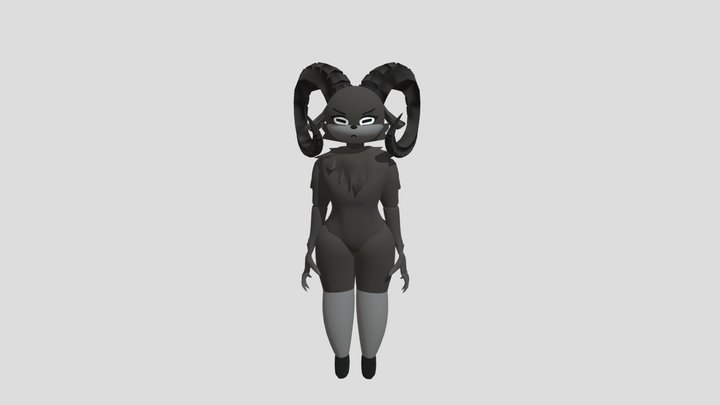 99 Nights Fem Ram Rigged 3D Model