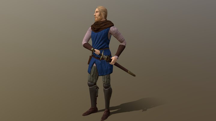 The Fencing Master 3D Model