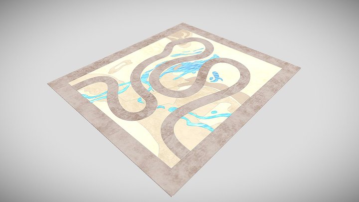 desert map 3D Model