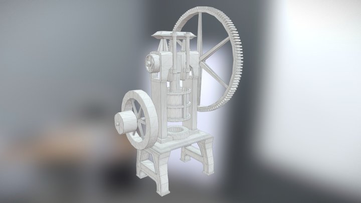Hydro- Mechanical Press 3D Model