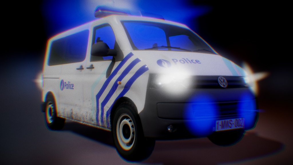 POLICE CAR - Belgian VW Transporter