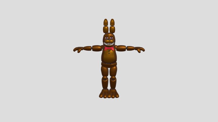Unwithered Bonnie 3D Model
