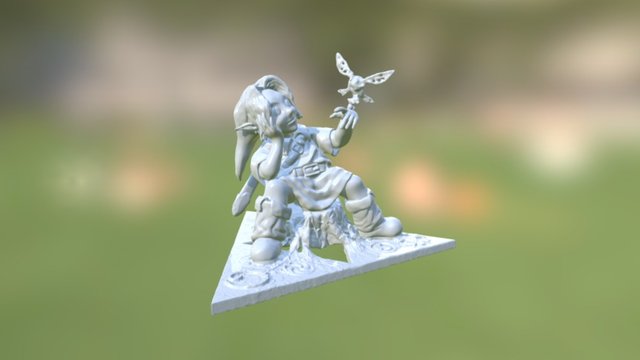 Link Sitting Down Statue 3D Model
