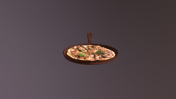 Backyard Barbeque Pizza 3D Model