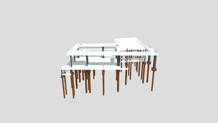 3D PARA QR CODE - CASA VENTO 3D Model