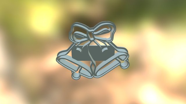 Christmas Bells Cookie Cutter 3D Model