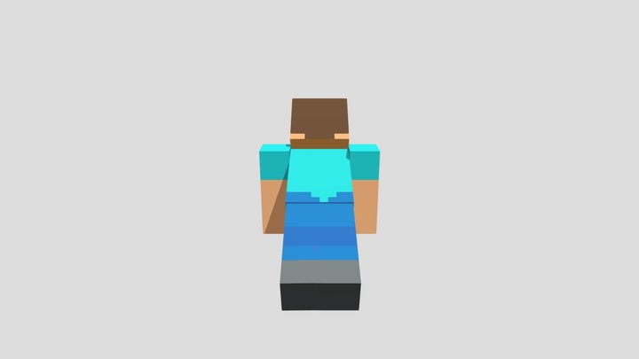 Pushup Steve 3D Model