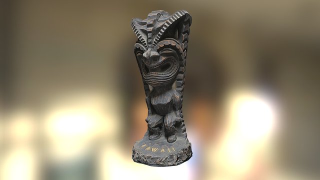 Statuette ramenée d'Hawaii 3D Model