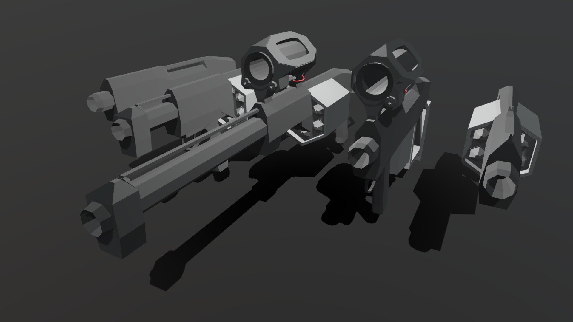 25mm Grenade Launcher, Fictional, Low poly
