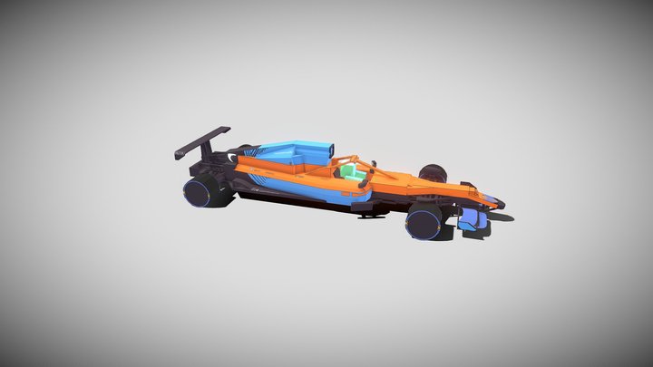 F1 maclaren p1 2022 blockbench 3D Model