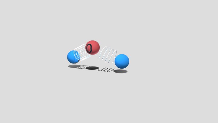 3D molecular model of H2O 3D Model