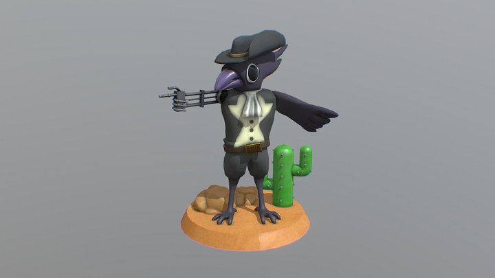 Silverwing PBR 3D Model