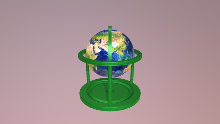 #GlobeChallenge. Globe Sketchfab 3D Model