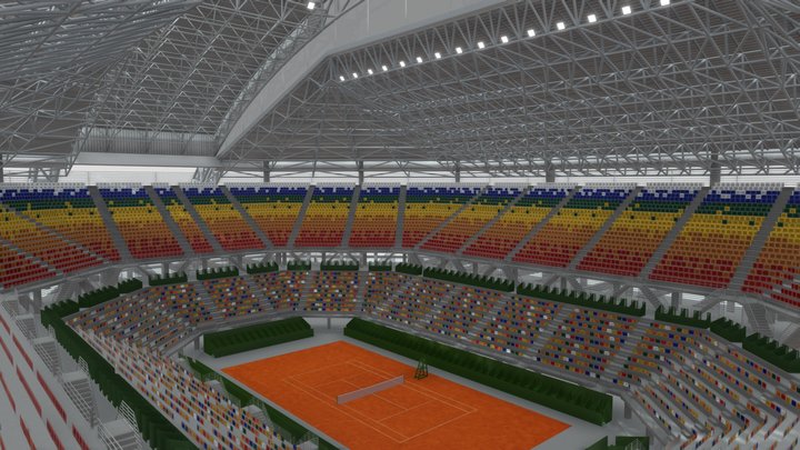 Estadio Parque Roca 3D Model
