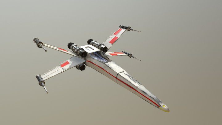 X Wing 3D Model