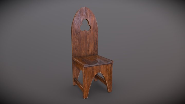 Medieval chair 3D Model