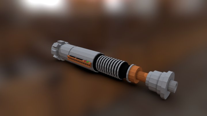 Luke Skywalker's Saber for Minecraft 3D Model