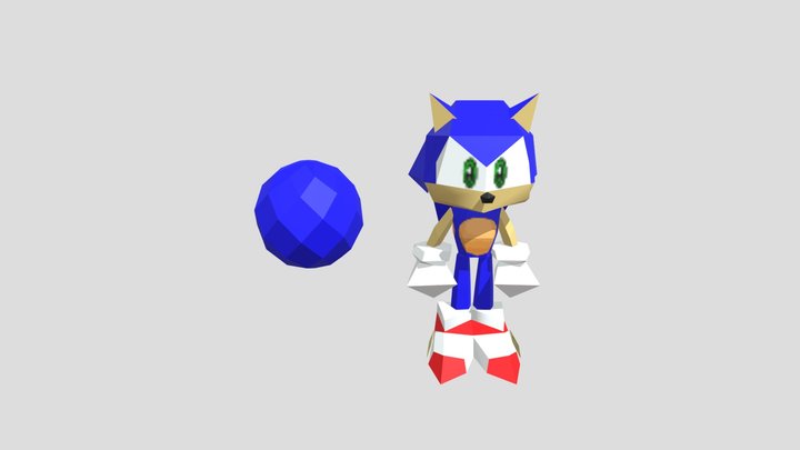 Sonic smash bros 64 3D Model
