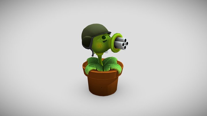Gatling Pea - PVZ Garden Warfare 2 – Modelo 3D gratuito STL
