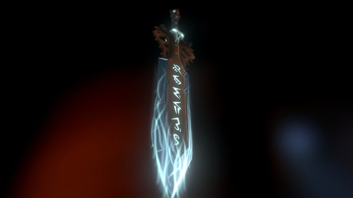 Edge of The Fallen - WoW Death Knight Sword 3D Model