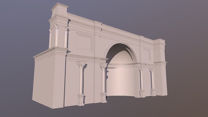 Nymphaeum of Villa Dei Quintili Model 2 3D Model