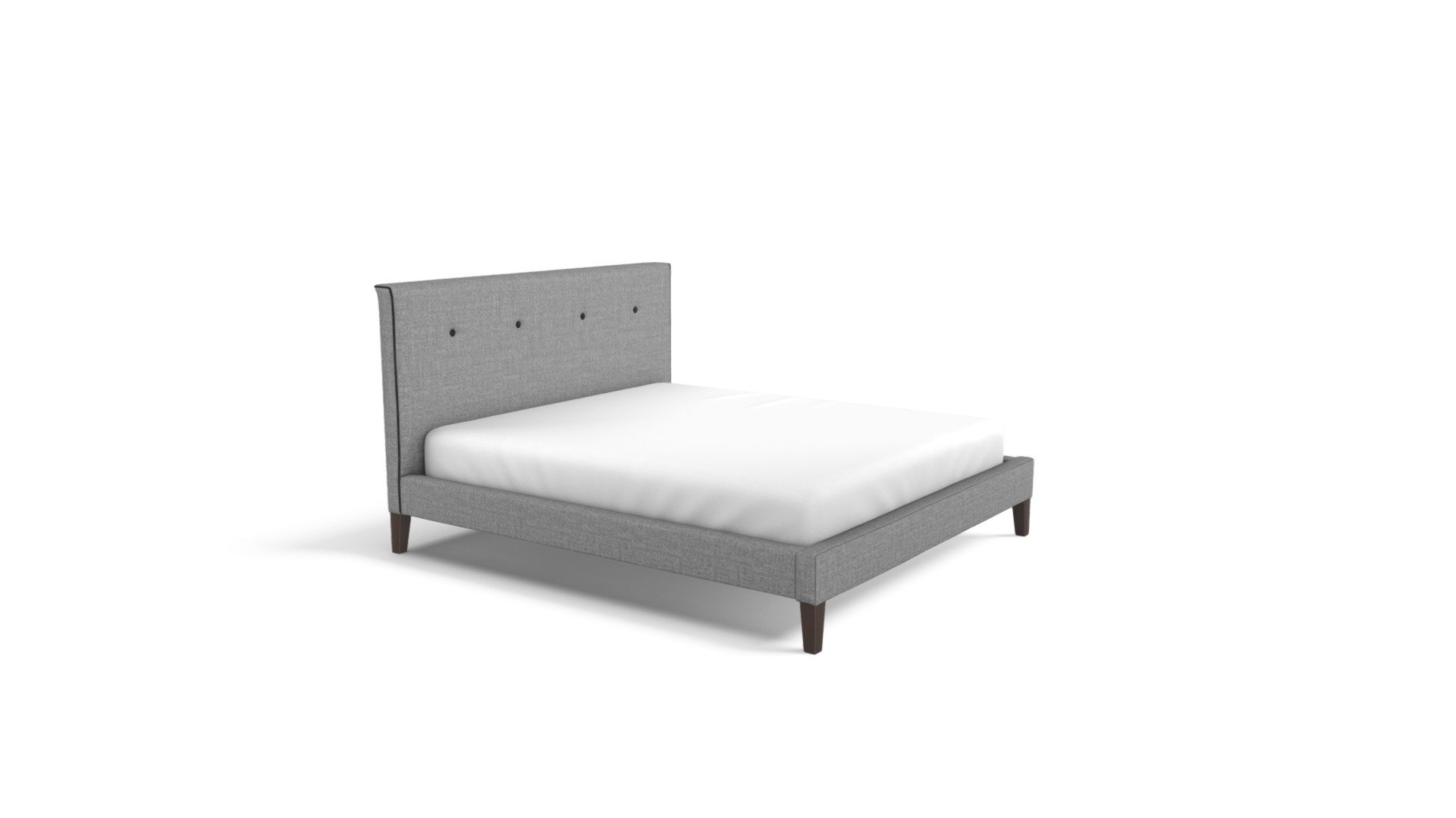Capri Super Kingsize Bed, Wolf Grey
