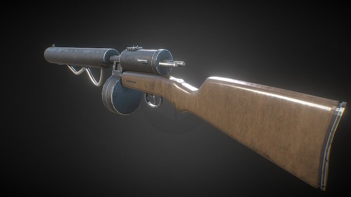 Hellriegel 1915 Battlefield 1 weapon 3D Model