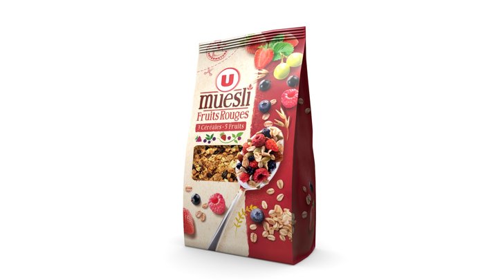 MUESLI FRUIT ROUGE 3D Model